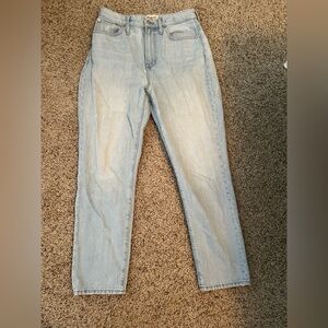 Womens Size 28 Madewell Jeans, The Curvy Perfect Vintage Jean, Light Wash